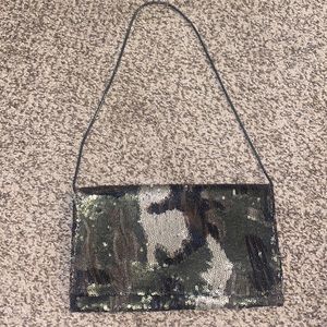 Army sequence clutch bag by Express